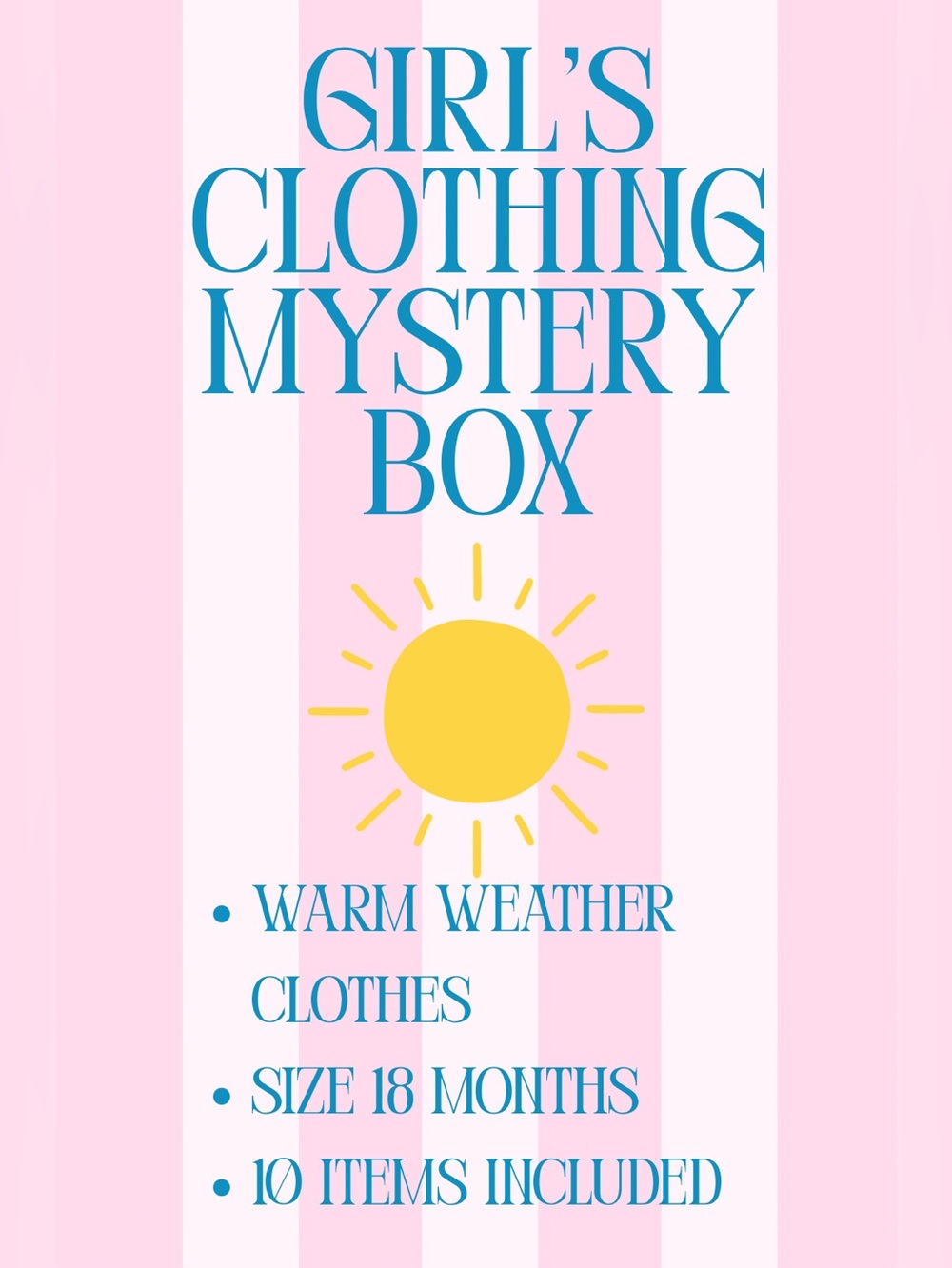 Mystery box- toddler girl size 18 months
